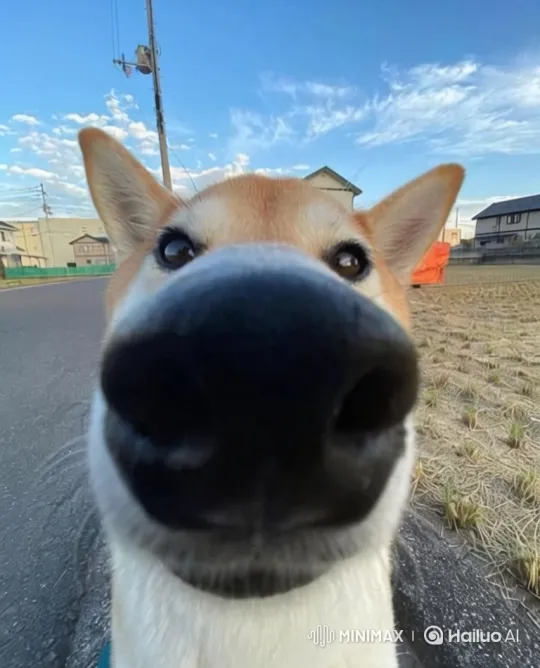Shiba Inu Dog Performs Stunt on Scooter Across Desert Sky – AI Generated Video | Hailuo AI