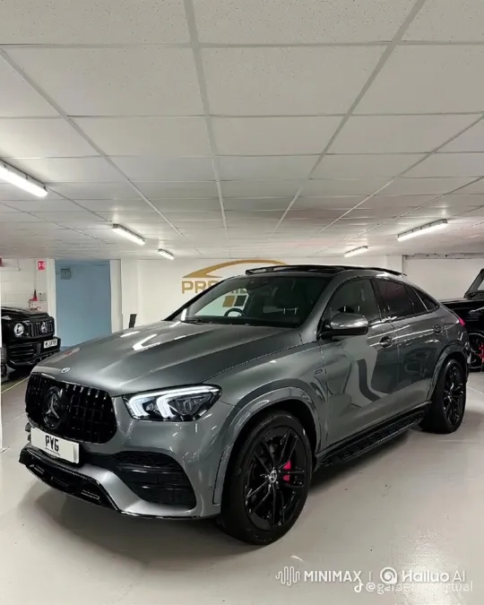 Mercedes-Benz GLE Coupe Showcase in Modern Showroom – AI Generated Video | Hailuo AI
