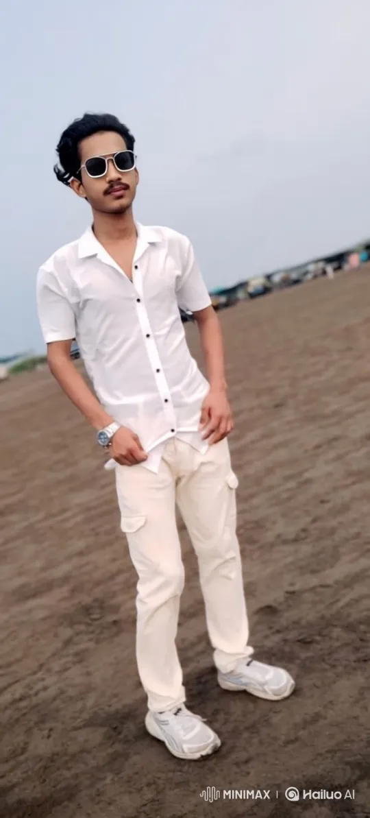 Young Man Embraces Luxury Driving Across Sandy Landscape – AI Generated Video | Hailuo AI
