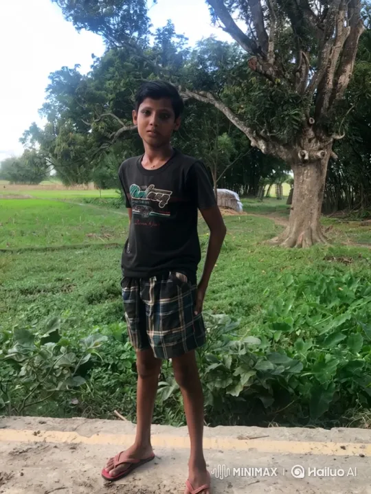 Young Boy Watches Car Pass in Rural Setting – AI Generated Video | Hailuo AI