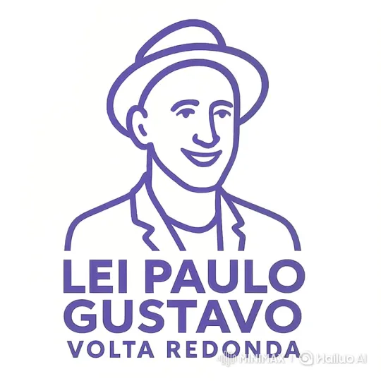 Animated Walk of 'LEI PAULO GUSTAVO' in Purple Line Art – AI Generated Video | Hailuo AI