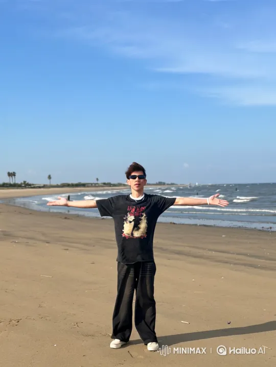 Journey from a Beach to the Overview of Earth – AI Generated Video | Hailuo AI