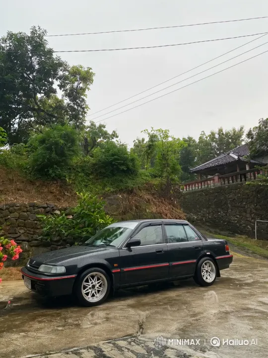 Vintage Sedan Simulates Air Suspension Deflation – AI Generated Video | Hailuo AI