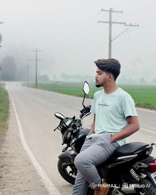 Young Couple's Serene Encounter in Evolving Scenery – AI Generated Video | Hailuo AI