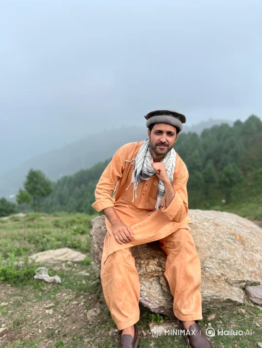 Couple Shares Serene Moment in Mountainous Landscape – AI Generated Video | Hailuo AI