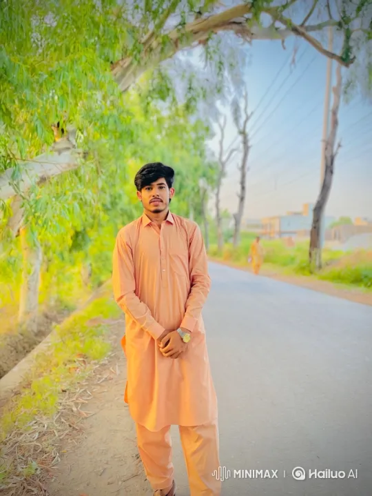 Romantic Couple in Traditional Attire on a Quiet Road – AI Generated Video | Hailuo AI