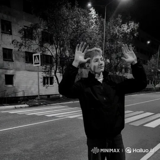 Young Man Successfully Performs Backflip on Empty Street – AI Generated Video | Hailuo AI