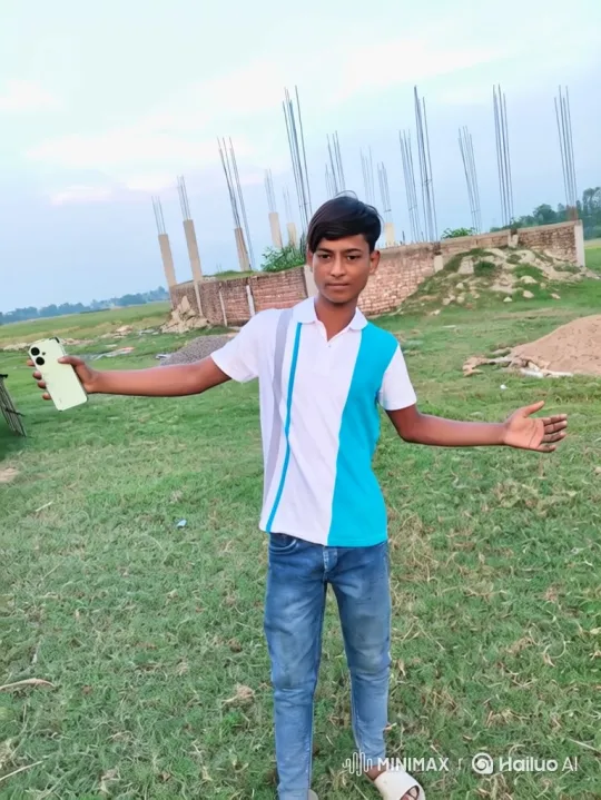 Young Man in Field with Smartphone, Tracking Shot – AI Generated Video | Hailuo AI