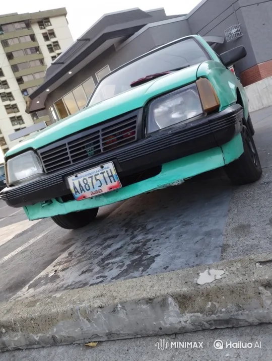 Vintage Teal Car's Air Suspension Transformation – AI Generated Video | Hailuo AI