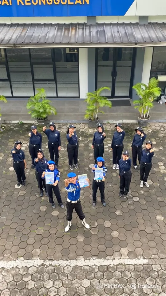Uniformed Group Poses to Stunning Earth From Space Transition – AI Generated Video | Hailuo AI