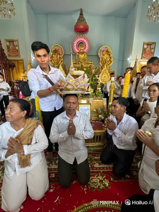 Formal Ceremony with Traditional Crowning in Temple – AI Generated Video | Hailuo AI
