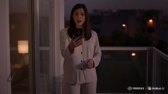 Egyptian Woman Complains About Non-Working Lamp on Balcony – AI Generated Video | Hailuo AI