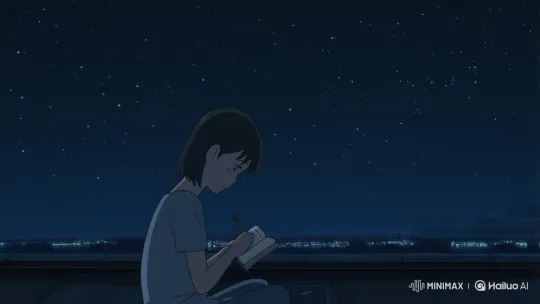 Nara's Whisper: A Starlit Smile with Mysterious Note – AI Generated Video | Hailuo AI