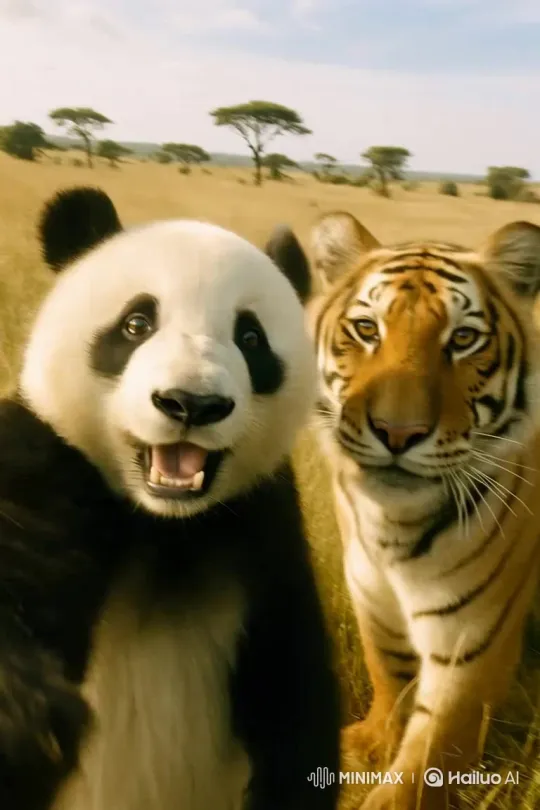 African Wildlife: Cheetah, Tiger, Elephant, Giraffe – AI Generated Video | Hailuo AI