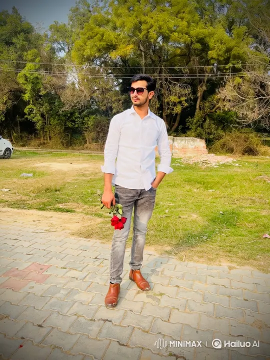 Romantic Encounter in a Golden-Hour Park Setting – AI Generated Video | Hailuo AI