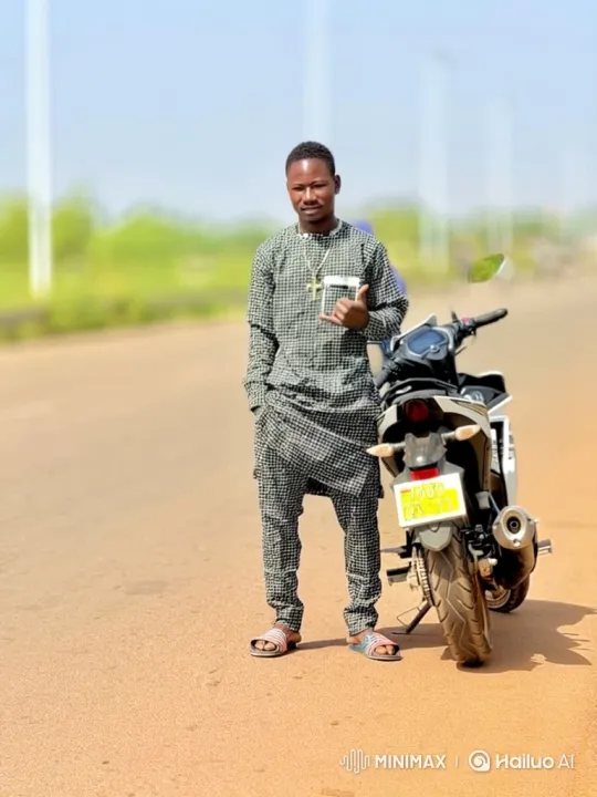 Young Man with Motorcycle Meets Mercedes GLE on Road – AI Generated Video | Hailuo AI