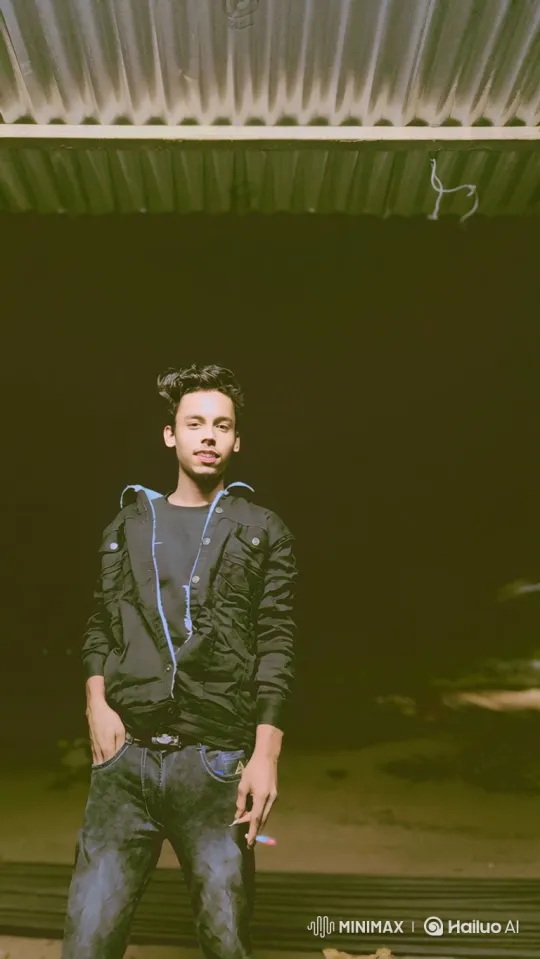Young Man Walks Away in Dimly Lit Night – AI Generated Video | Hailuo AI