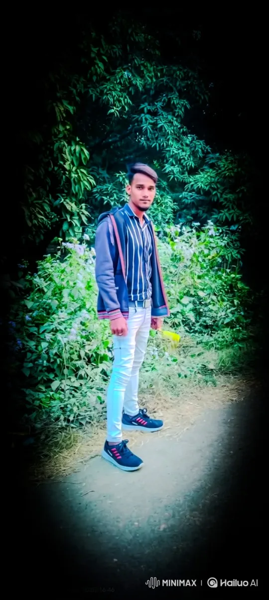 Stylized Portrait of a Man Amidst Gentle Nature – AI Generated Video | Hailuo AI