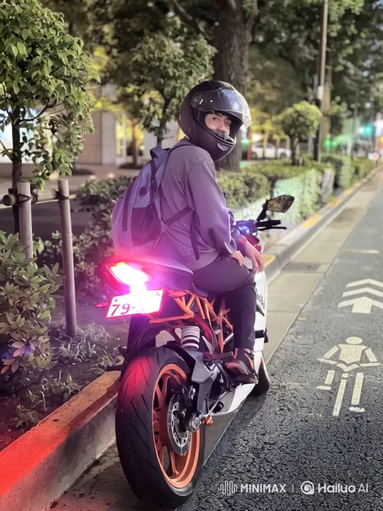 Young Man Transitions from Motorcycle to Porsche – AI Generated Video | Hailuo AI