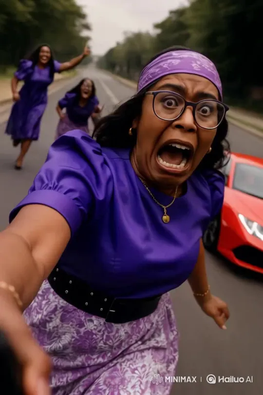 Nigerian Woman Hails Luxury Lamborghini on Road – AI Generated Video | Hailuo AI