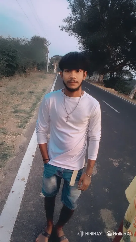 Young Man Enters Car on Rural Road – AI Generated Video | Hailuo AI
