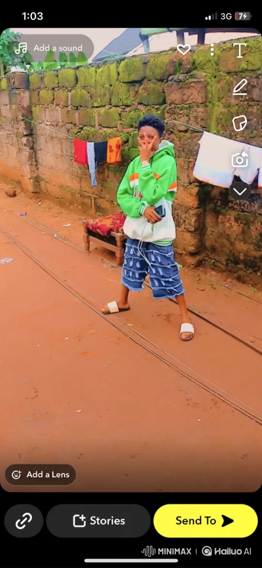 Young Person Walks Along Dirt Path with Tracking Camera – AI Generated Video | Hailuo AI