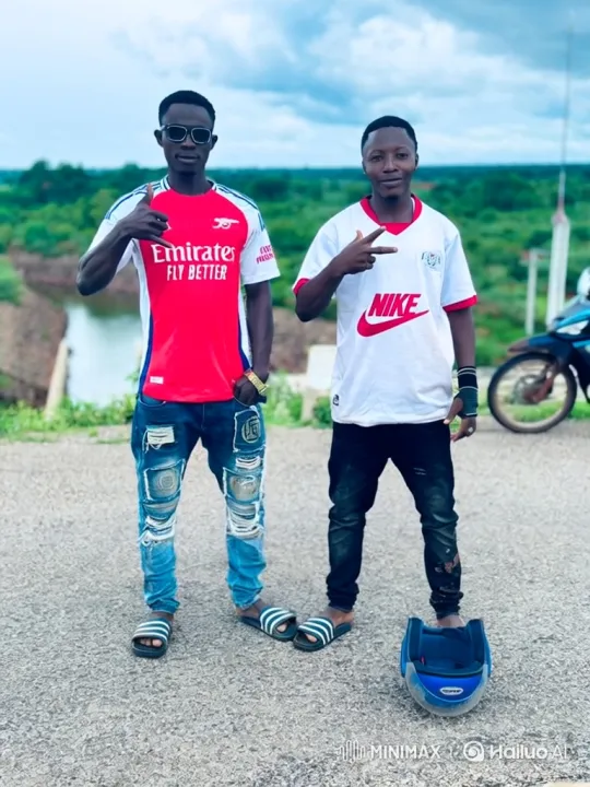 Young Men Board Car After Signaling on Rural Road – AI Generated Video | Hailuo AI