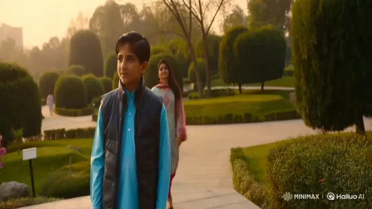 Pakistani Girl Meets Boy in Golden Hour Park Scene – AI Generated Video | Hailuo AI