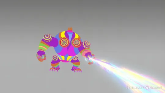 Bezerra Alien Unleashes Vibrant Energy Beam – AI Generated Video | Hailuo AI