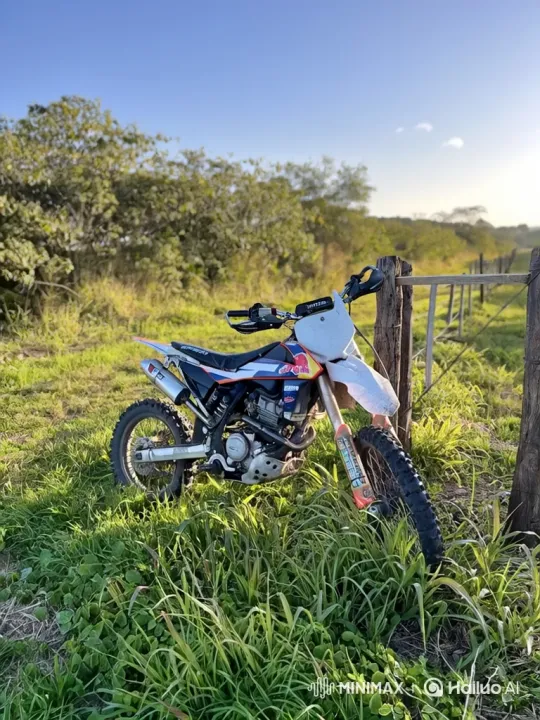 Monkey Steals Dirt Bike, Speeds Across Field – AI Generated Video | Hailuo AI