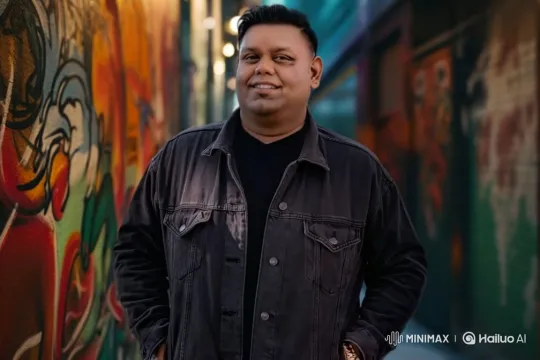 Man enters sleek BMW in graffiti alley – AI Generated Video | Hailuo AI