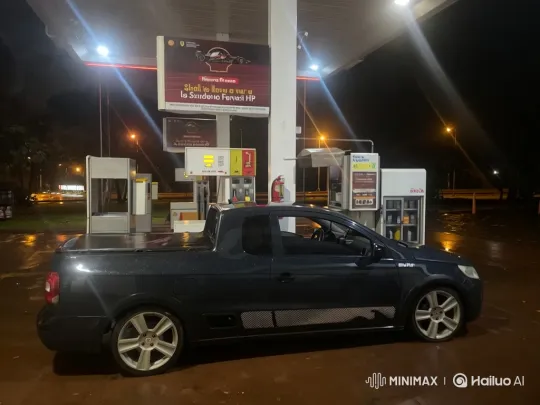 Custom Compact Pickup Truck Lowering at Night – AI Generated Video | Hailuo AI