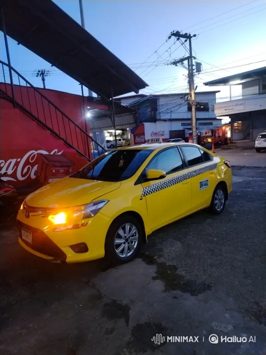 Taxi Sinks Smoothly on Dusk-Lit Asphalt – AI Generated Video | Hailuo AI