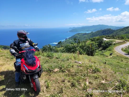 Motorcyclist Explores Coastal Panorama – AI Generated Video | Hailuo AI