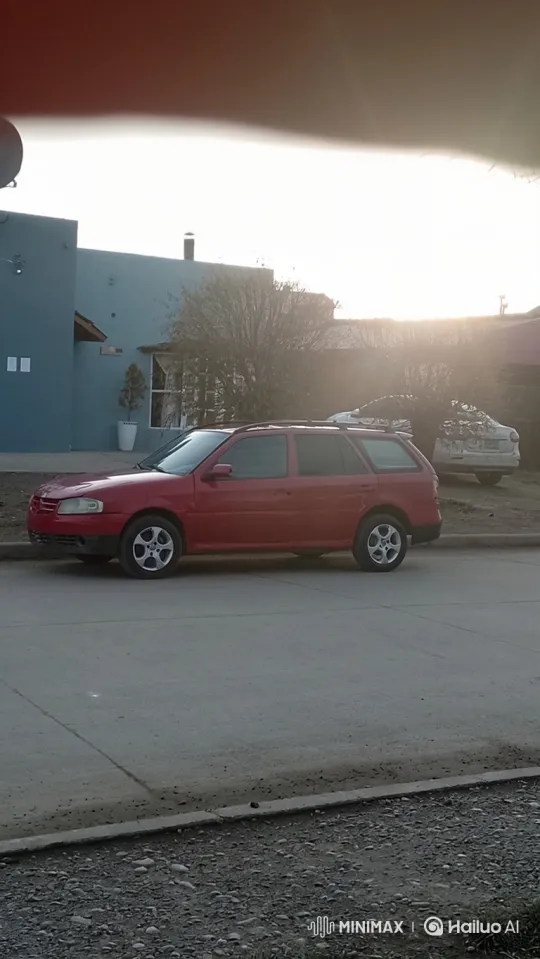 Red Station Wagon Demonstrates New Air Suspension System – AI Generated Video | Hailuo AI