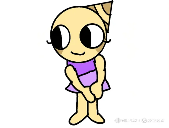 2D Animated Character Performs Gentle Dance – AI Generated Video | Hailuo AI