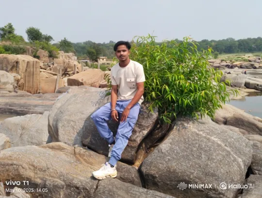 Young Couple's Serene Encounter in Rocky Landscape – AI Generated Video | Hailuo AI