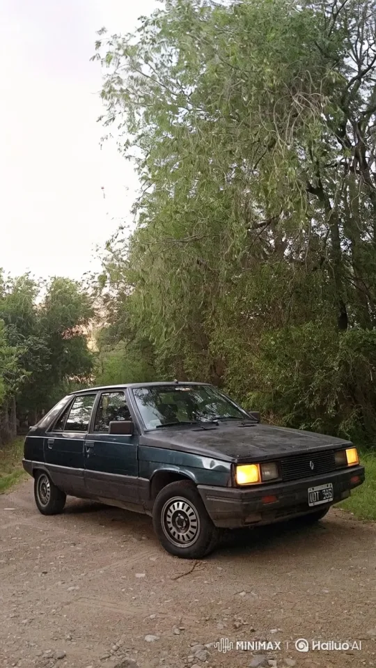 Vintage Car Lowering on a Rural Road – AI Generated Video | Hailuo AI