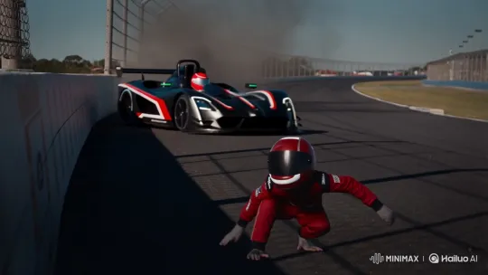Blind-Deaf Monkey Ejected, Explodes in Crash Simulation – AI Generated Video | Hailuo AI