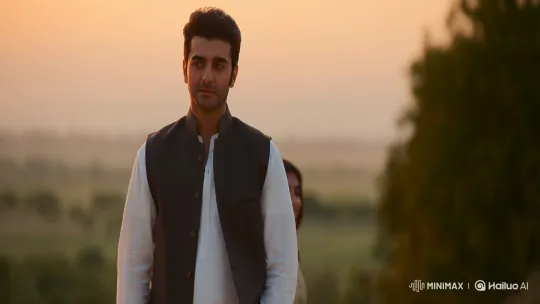 Golden Hour: Traditional Pakistani Girl Meets Thoughtful Man – AI Generated Video | Hailuo AI