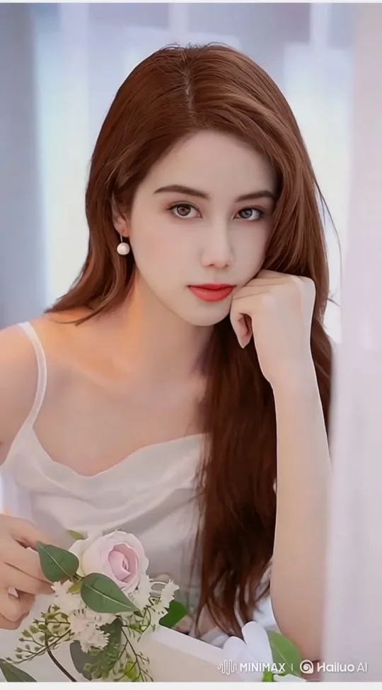 Young Woman in Sunlit Room with Graceful Tracking Shot – AI Generated Video | Hailuo AI