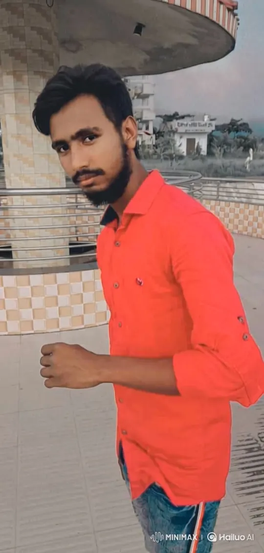 Young Man in Red Shirt Approaches Lamborghini on Plaza – AI Generated Video | Hailuo AI