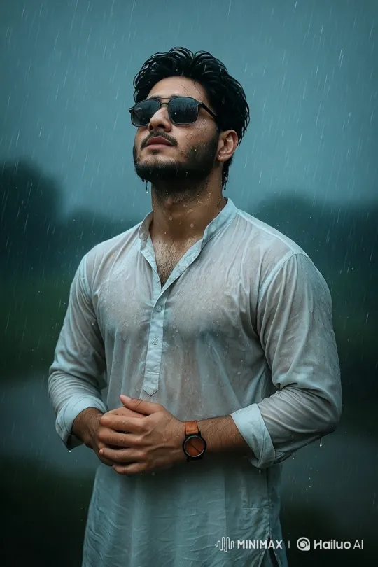 Rain to Golden Hour: A Couple's Intimate Moment in the Park – AI Generated Video | Hailuo AI