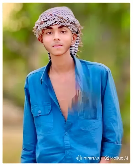 Young Man in Blue Shirt Smiles Gently – AI Generated Video | Hailuo AI