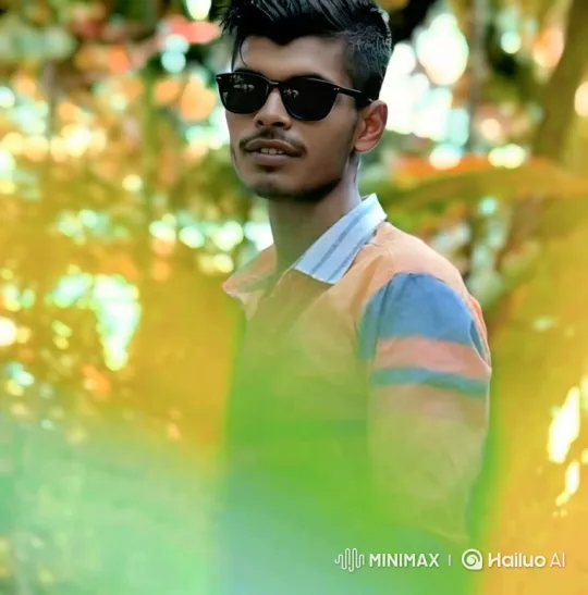 Stylish Man in Striped Shirt by Private Car – AI Generated Video | Hailuo AI