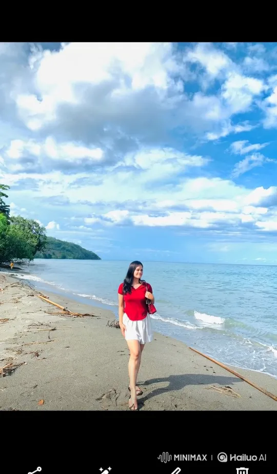 Woman on Beach to Earth from Space Panorama – AI Generated Video | Hailuo AI