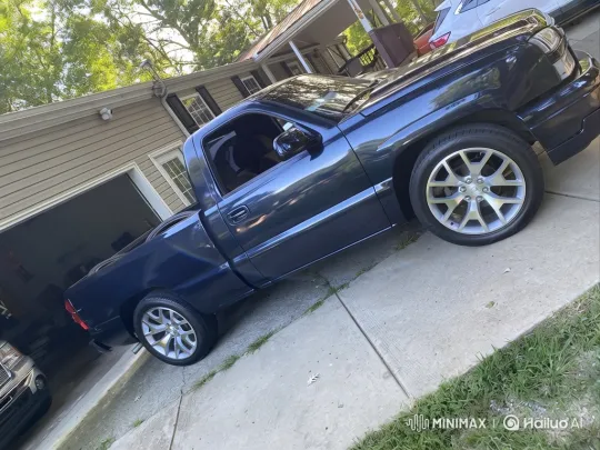 Blue Pickup Truck Air Suspension Lowering Display – AI Generated Video | Hailuo AI