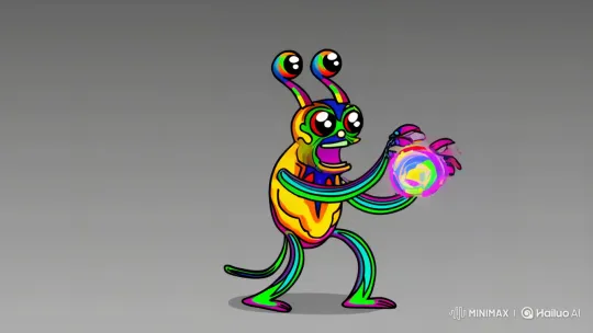 Bezerra Charges Up Energy in Wacky Animated Scene – AI Generated Video | Hailuo AI