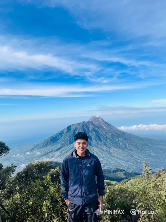 Man on Summit: Earth from Space Panorama – AI Generated Video | Hailuo AI