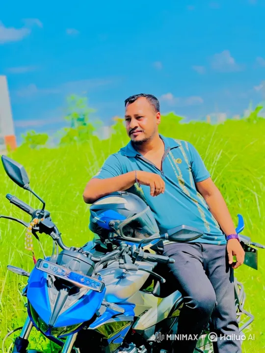 Man Watches Helicopter Fly Over Sunny Field – AI Generated Video | Hailuo AI